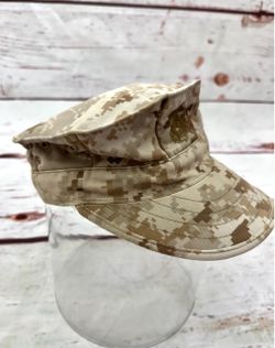 USMC Marine Corps MARPAT Desert Camo Utility Cover Hat Sekri Small Military Cap