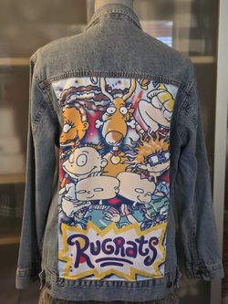 Nickelodeon Light Blue Denim Jacket Unisex