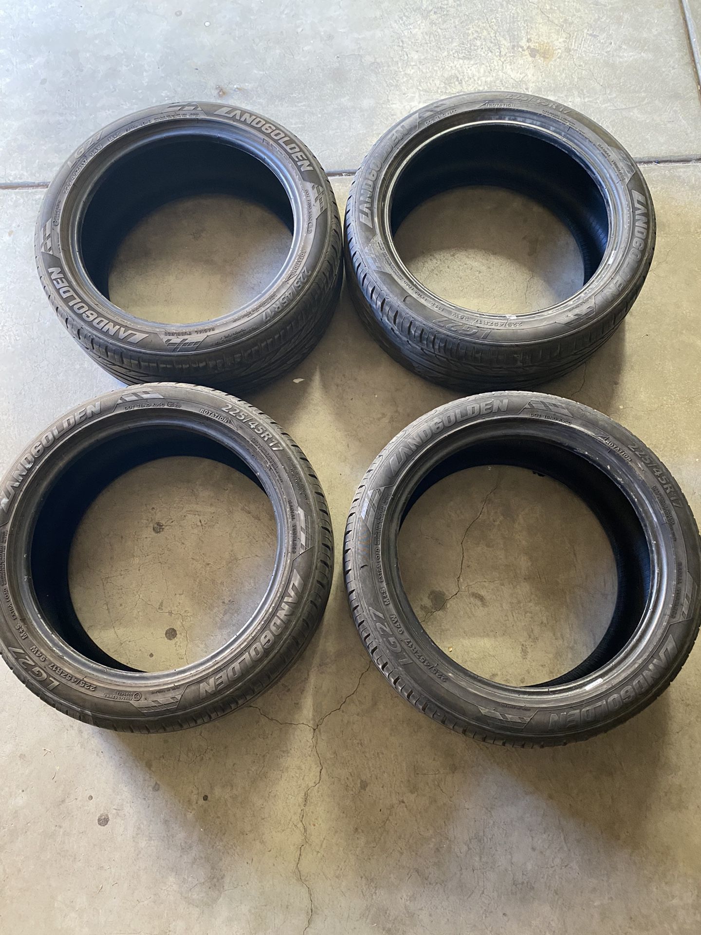 Tires Set Of 225/45R17