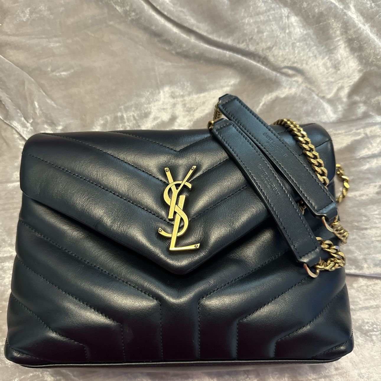 Loulou Small YSL Shoulder Bag in Quilted Leather 