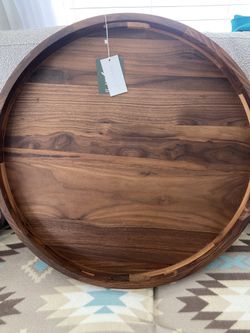 Wood Ottoman Tray