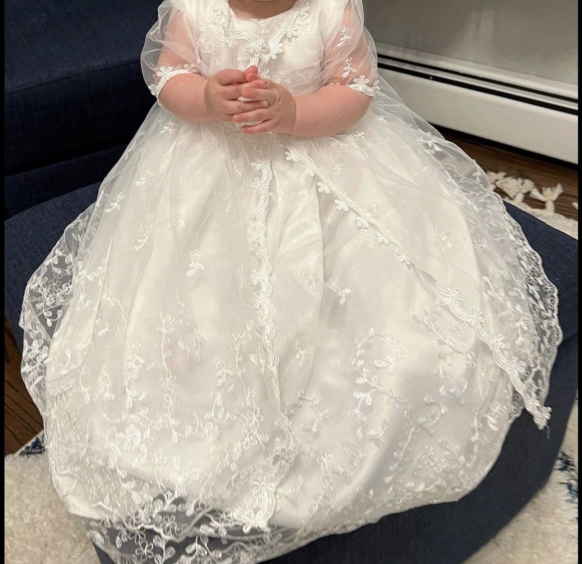 Baby Girl Baptism Dress Christening Dress 