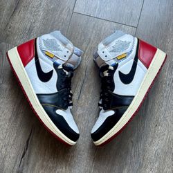 Jordan 1 Retro High Union Black Toe Mens Size 10