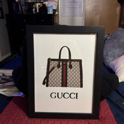 Ross, Black Wall Decor Frame, 18” Tall x 14” Width, Small Paint Chips, Used Good Condition, Been In Storage 