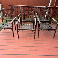 Metal chairs