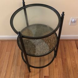 Mirror mosaic End Table 