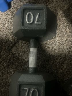 CAP 70 lb Hex Dumbbell