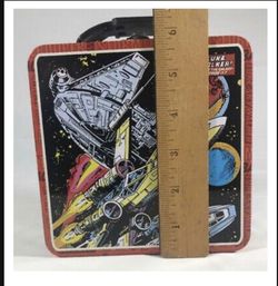 STAR WARS Luke Skywalker Comic Strip Lunch Box /Metal Movie Tin Box - (5.5" x 5.5" ) NEW ITEM -PRICE FIRM Thumbnail