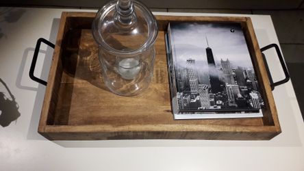 Wood storage tray