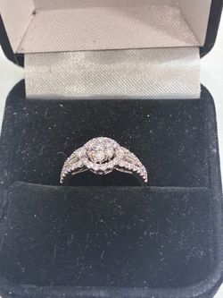 Wedding ring engagement 14k gold