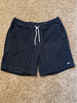 Quiksilver Taxer Black Elastic Waist Corduroy Shorts Mens Size Medium