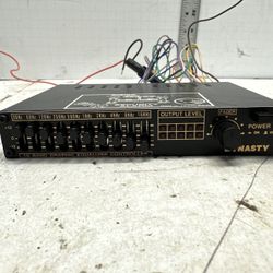 VINTAGE Dynasty GRAPHIC EQUALIZER AMPLIFIER 10 BAND WITH SECURITY ALARM #T5