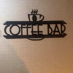 Metal “Coffee Bar” Wall Décor – Modern Farmhouse Style