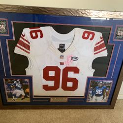 Game Used New York Giants NFL Football 🏈 Jersey In A Super Nice Frame Ready To Hang! Makes A Great 💝!
