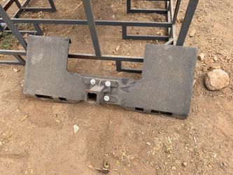 Skid Steer Hitch Receiver Attachment Plate