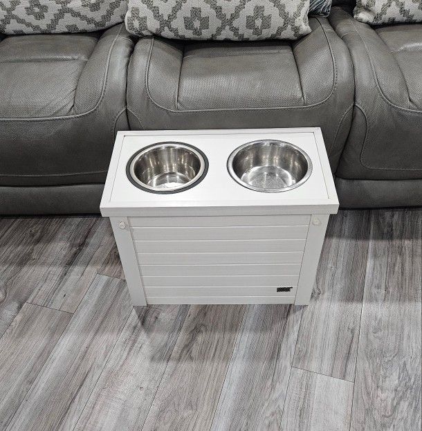 New Age Pet Piedmont ECOFLEX Pet Bowls, 4 Cups, Antique White