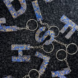 Foiled Letter keychains