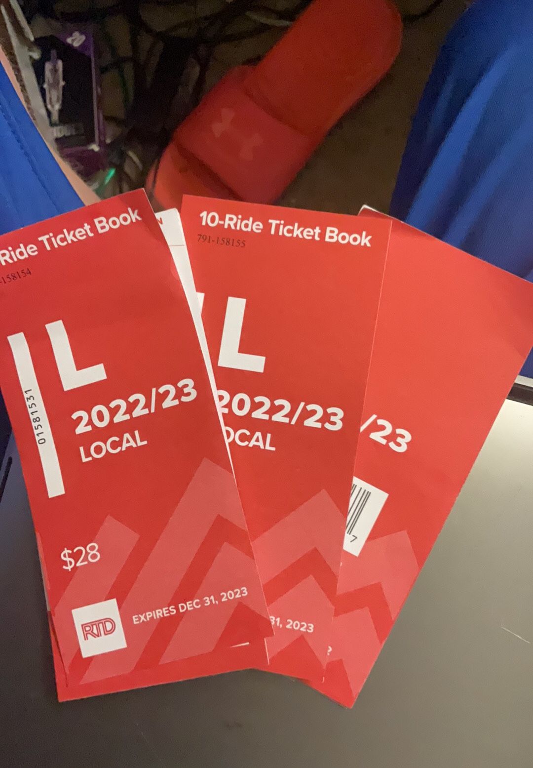 3 X 10 Ticket RTD BUS TICKETS TOTAL OF 30 More Than Half Off