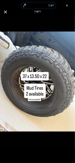 2 - mud tires 37 x 13.50 x 22