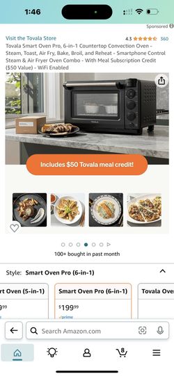 Air Fryer Stainless Steel Tovala Smart Oven Pro 6-in-1