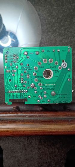 Vintage IGT Players Edge CRT Neck Board/Ceronix/Walls Gardner Monitor Neck BOARD-WORKING Pull, video poker part