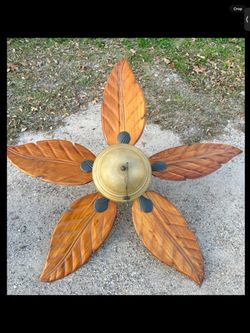 Tropical Leaf Blade Ceiling Fan