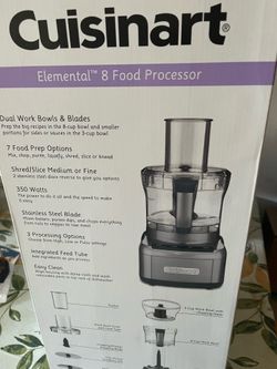 Cuisinart Food Processor. 2 bowls