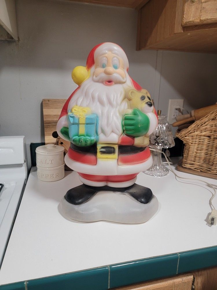 Vintage Santa Claus Blow Mold