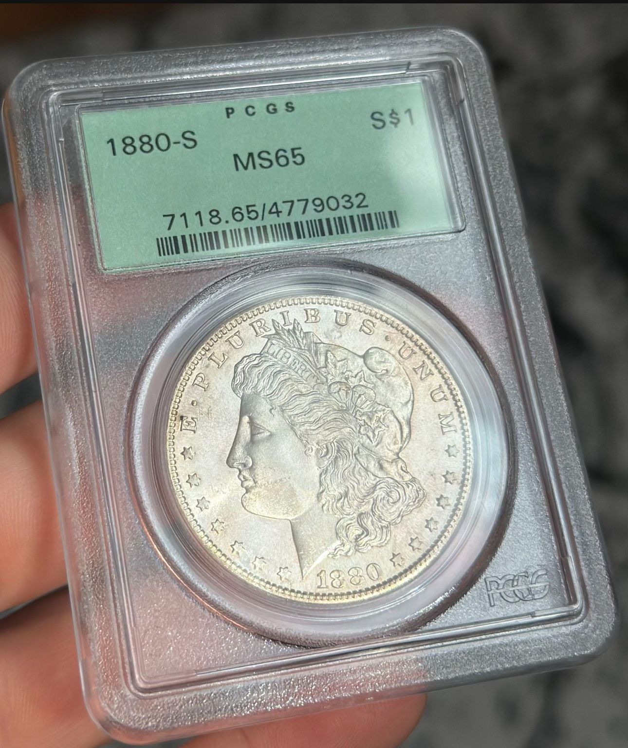 1880-S Morgan Silver Dollar Coin OGH