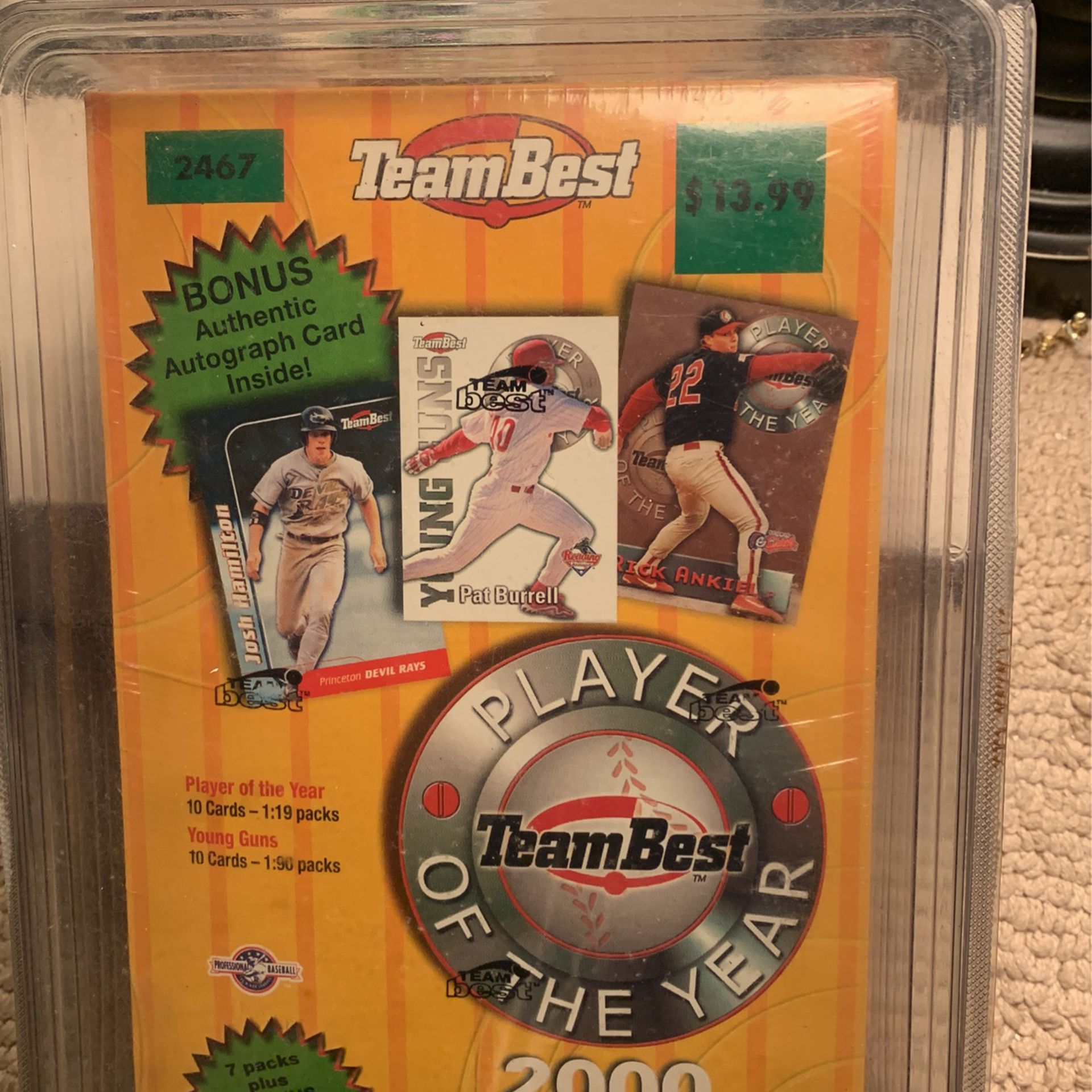 If21 Unopened Box 2000 Team Best With Autograph Card Baseball
