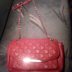 Women's Red Leather Purse: Dana Buchman Brand $20