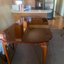 Heavy Duty Wood Family Table/Hutch