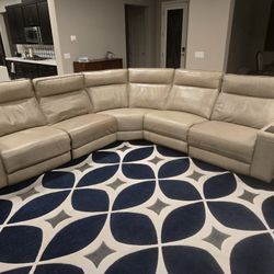 Extra Large Leather Power Reclining Sectional
