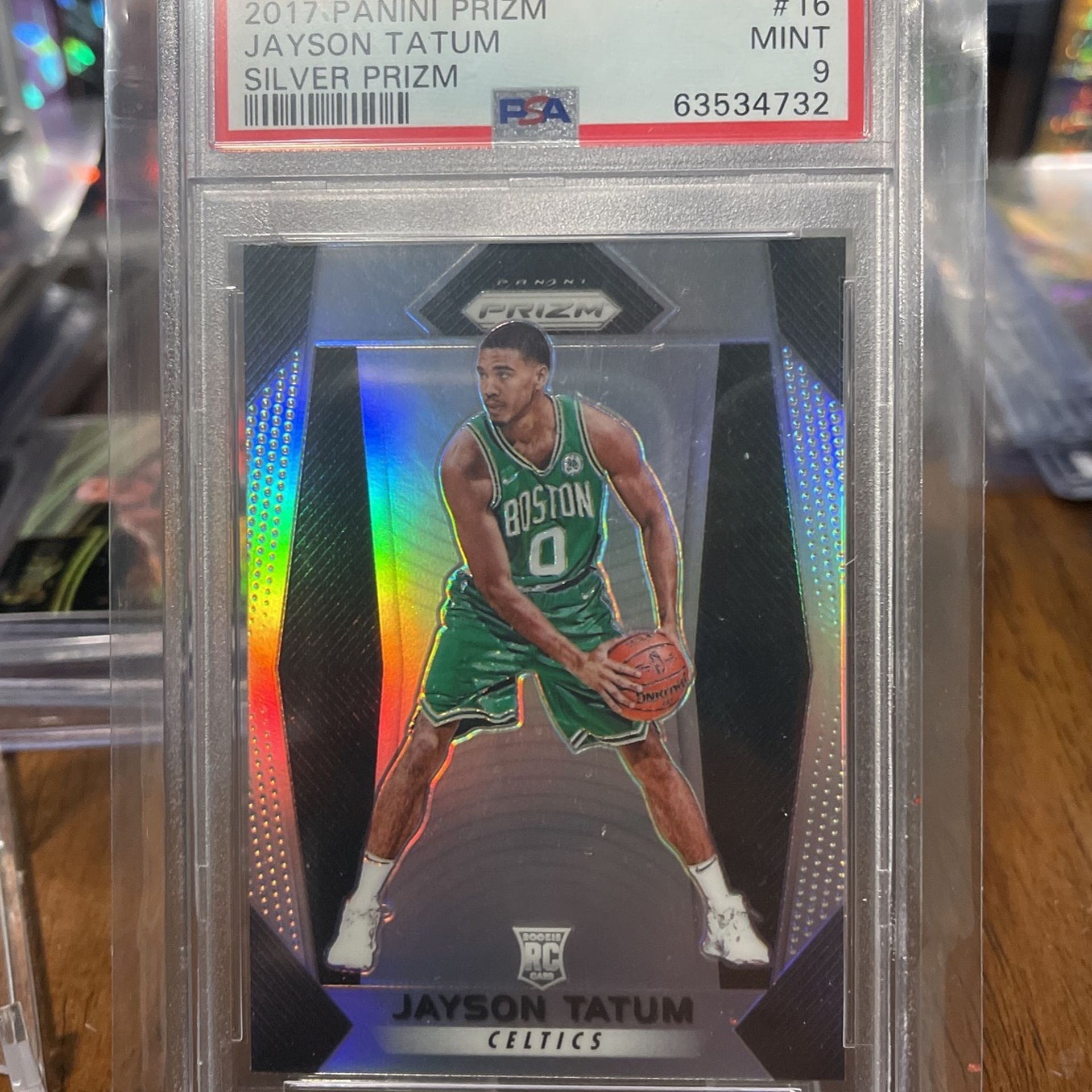ジェイソン・テイタム 2017 シルバープリズム ルーキーカード PSA9
