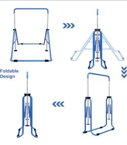 Kids Gymnastics Bars, Height Adjustable, Foldable