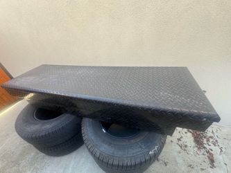 Tires and pickup truck storage