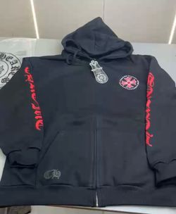 Chrome heart zip up hoodie Size L & M