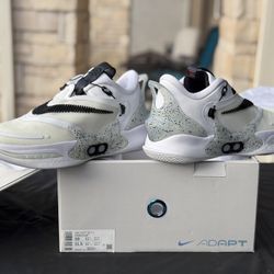 Nike Adapt BB 2.0 "White Cement" - Size 10 - Auto-Lacing Power Sneakers (BQ5397-101) - New in Box 