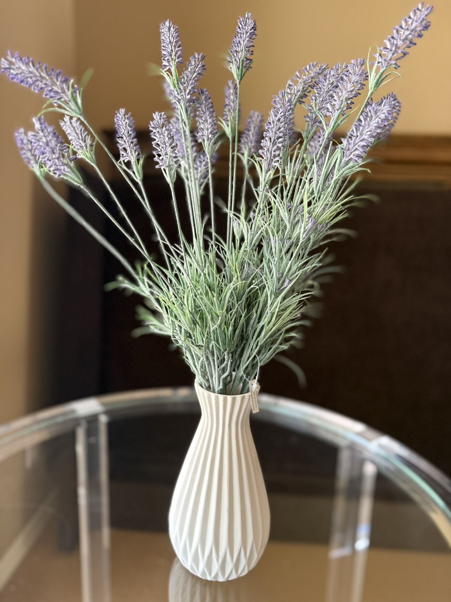NEW Faux Lavender Flower Vase