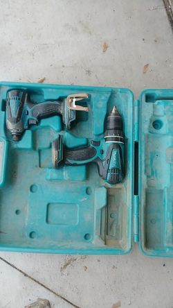 Makita drill and impact no charger. No battery.