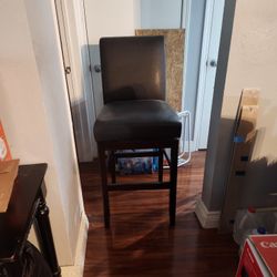 Brown Swivel Bar Stool Used
