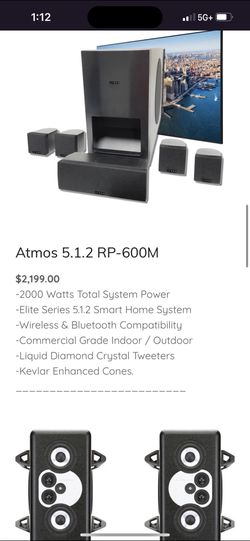 Atmos 5.1.2 RP-600M Surround System 