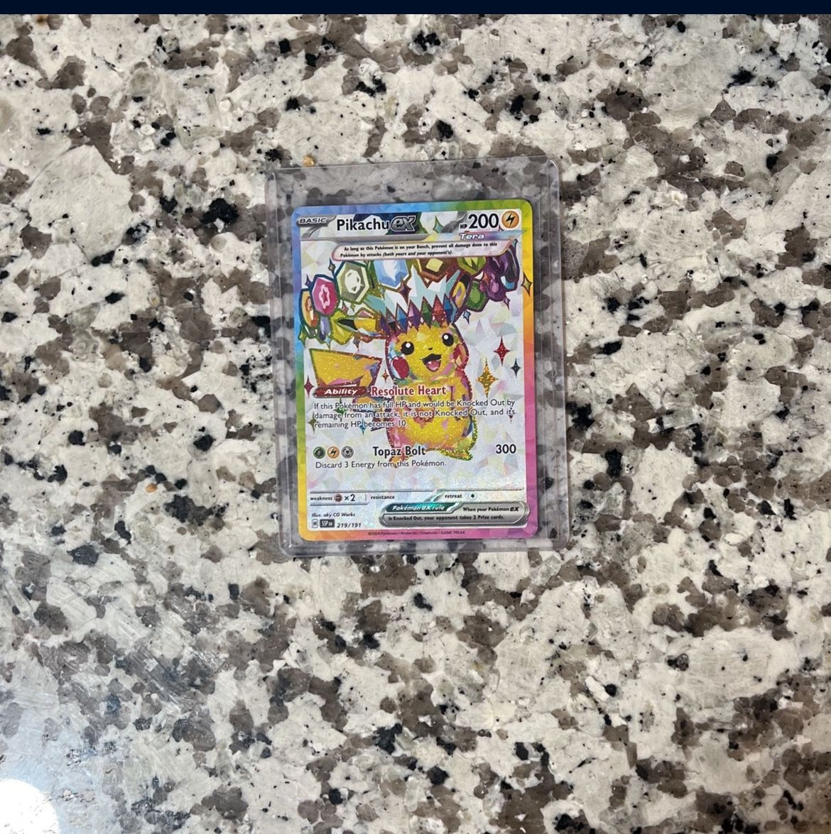Pikachu Rainbow Card