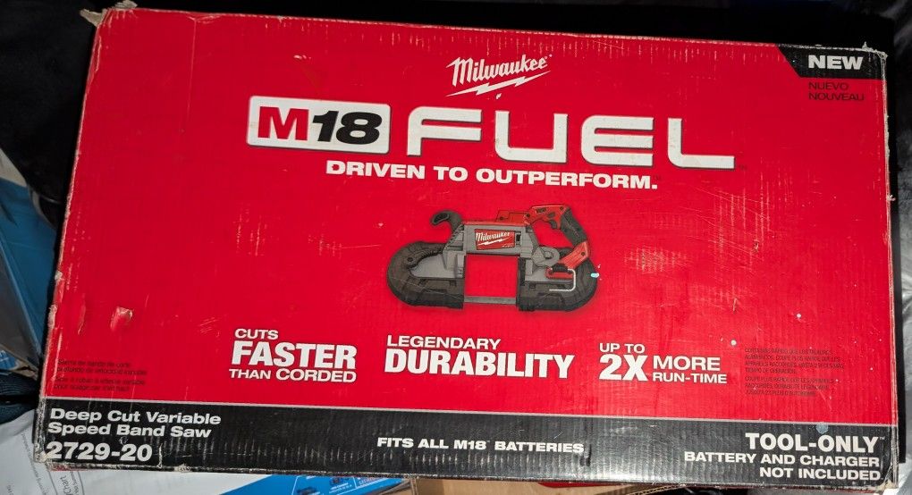 M18 FUEL 18V Lithium-Ion Brushless Cordless Deep Cut Band Saw (Tool-Only)
by

Milwaukee
