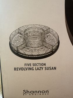 Dublin Crystal 5 Section Lazy Susan