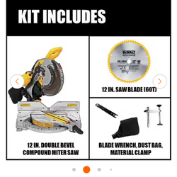 Double bevel miter saw