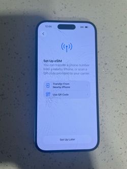 (Pending) iPhone 15 Pro (Unlocked) 128 GB  Cracked Screen