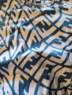 Fendi "FF vertigo" all over print cotton t shirt