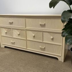 Vintage 1980s Boho Dresser By Stanley Furniture 