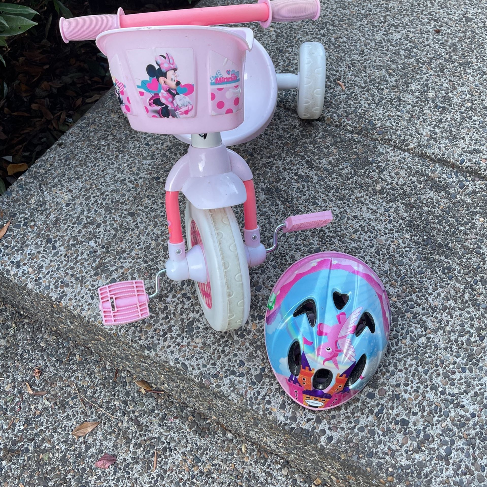 Kids Bike And Helmet In Good Condition